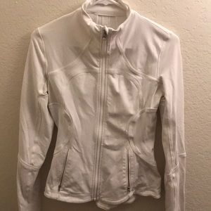 LULULEMON ALL WHITE TRACK JACKET